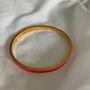kate spade Gold and Hot Pink Bangle
